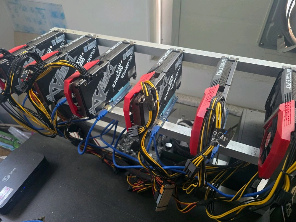 3060ti 그래픽카드 세트 (채굴기) 이미지