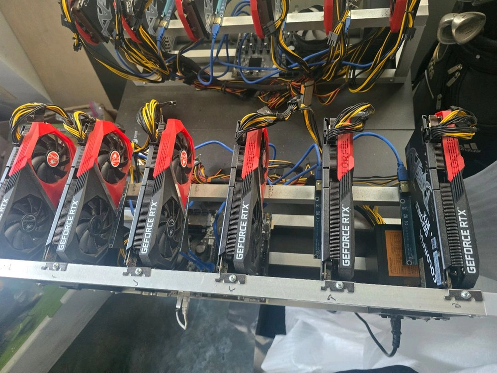 3060ti 그래픽카드 세트 (채굴기) 이미지
