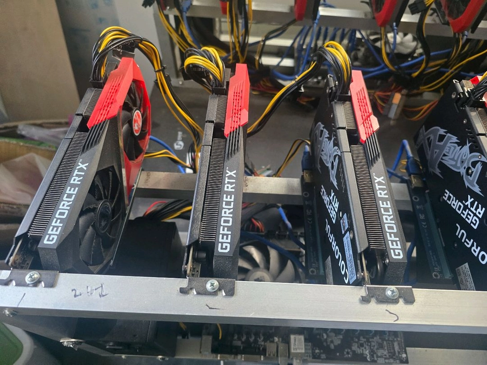 3060ti 그래픽카드 세트 (채굴기) 이미지