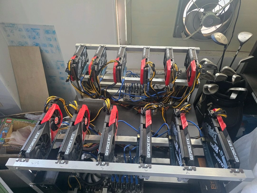 3060ti 그래픽카드 세트 (채굴기) 이미지