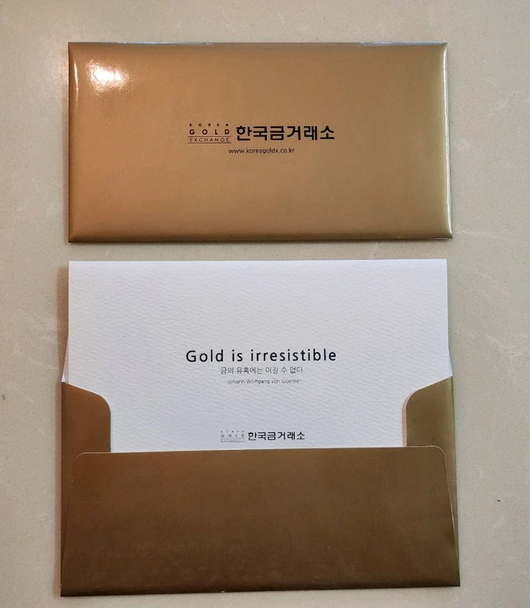 (새상품) 어락도1돈 한국금거래소 황금돼지 카드골드바 이미지