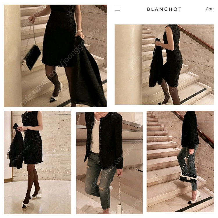 블랑쇼 블랙 달리아 원피스 m 이미지