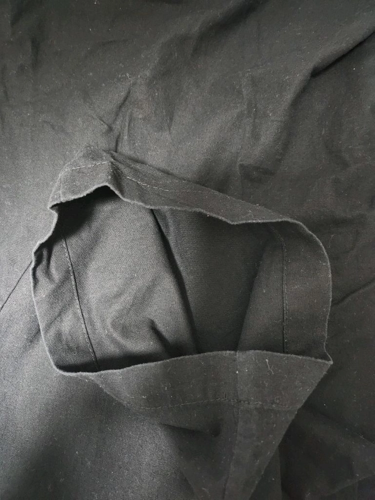 (중고) 에이지오디 린넨라이크 밴딩 와이드팬츠 블랙 xl 이미지