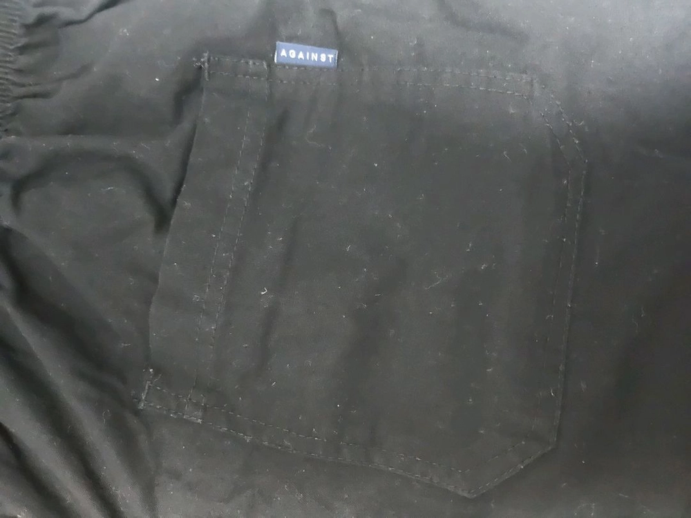 (중고) 에이지오디 린넨라이크 밴딩 와이드팬츠 블랙 xl 이미지