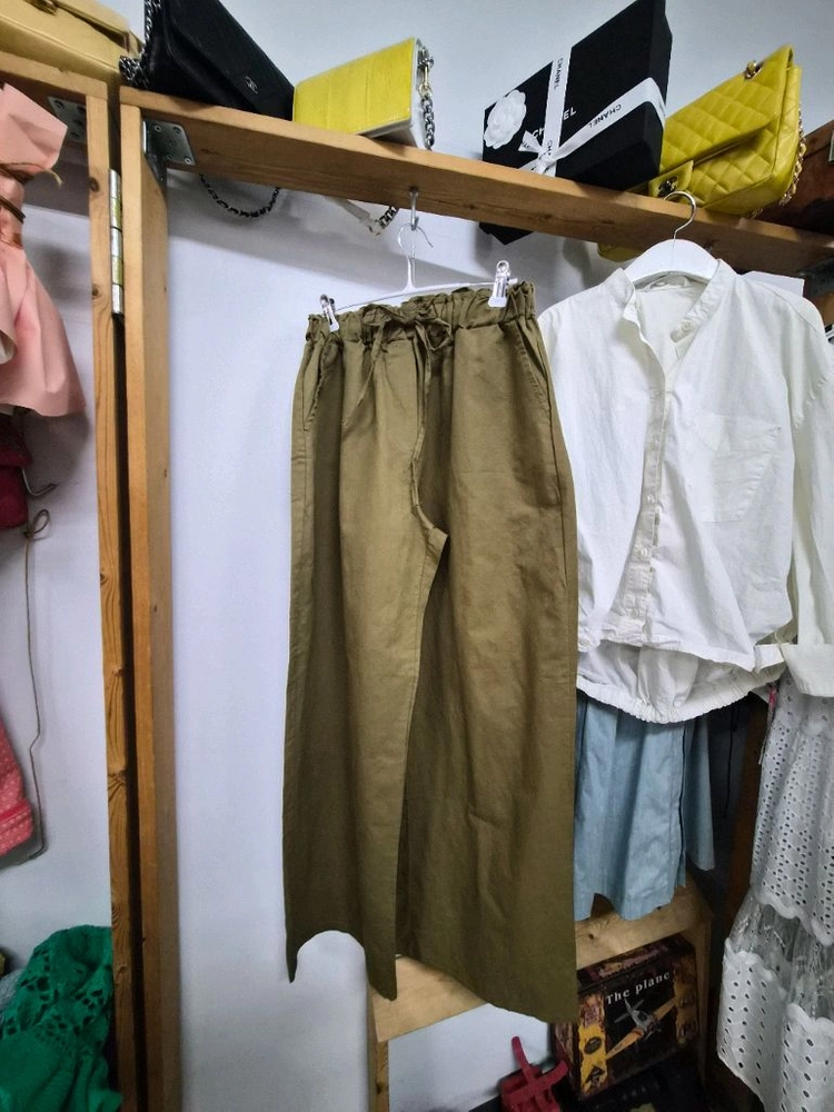 자라 셔츠 아방 블부종. 면린넨 와이드 팬츠 이미지