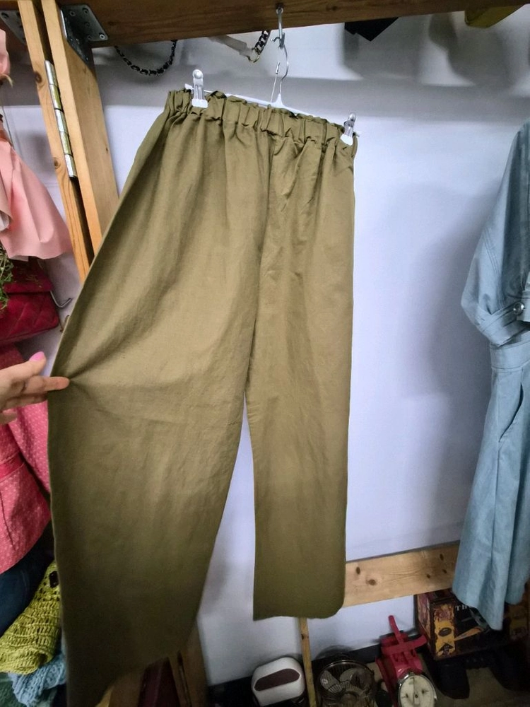 자라 셔츠 아방 블부종. 면린넨 와이드 팬츠 이미지