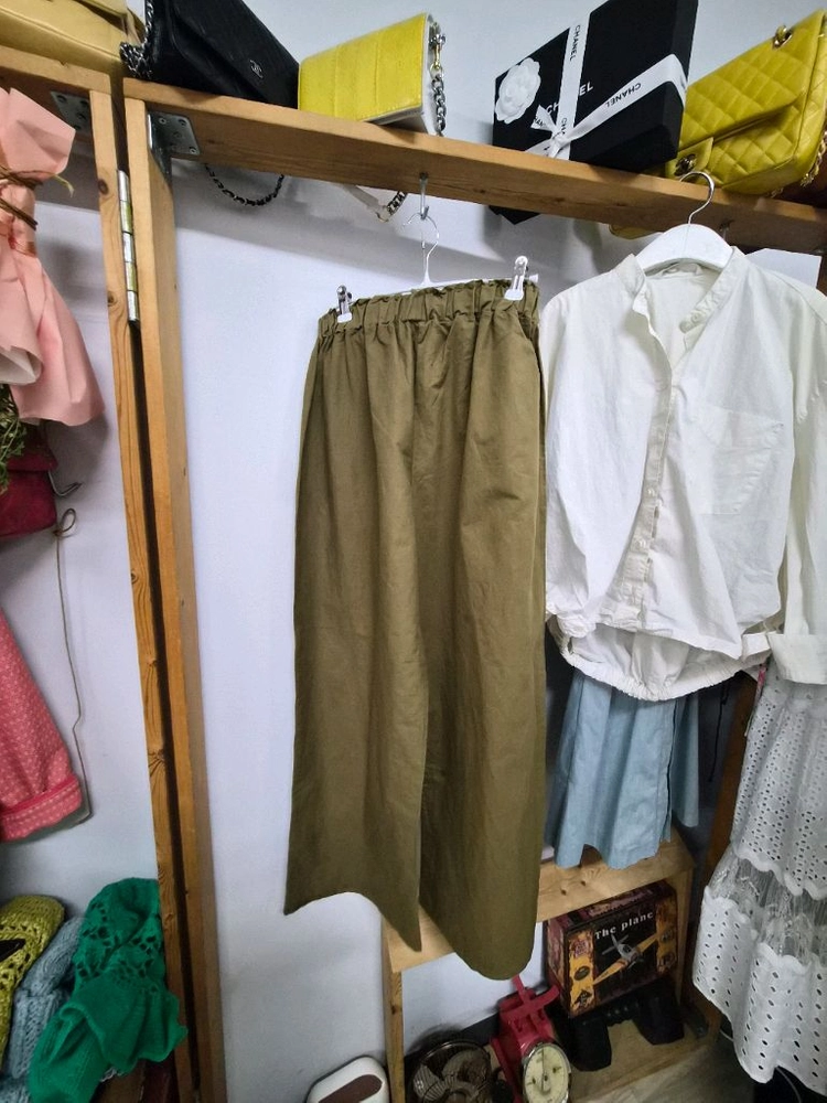 자라 셔츠 아방 블부종. 면린넨 와이드 팬츠 이미지