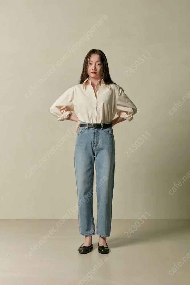 WMM 더블유엠엠 크롭진 중청 컬러 Cropped Je 이미지