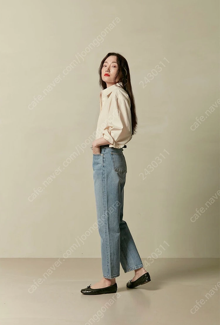 WMM 더블유엠엠 크롭진 중청 컬러 Cropped Je 이미지