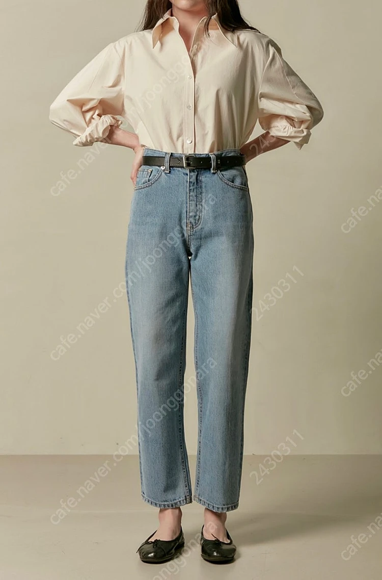 WMM 더블유엠엠 크롭진 중청 컬러 Cropped Je 이미지