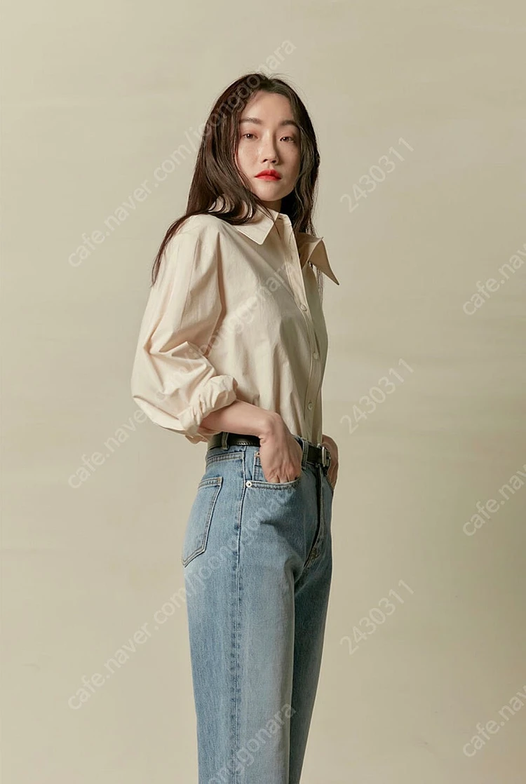 WMM 더블유엠엠 크롭진 중청 컬러 Cropped Je 이미지