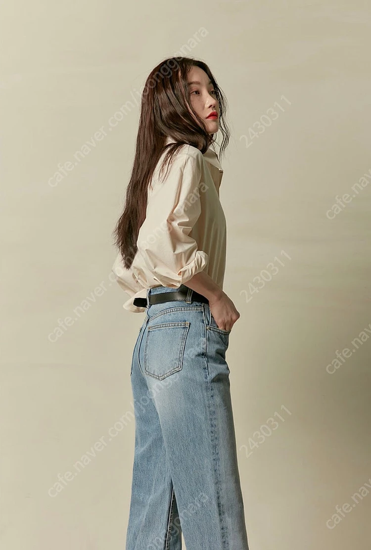 WMM 더블유엠엠 크롭진 중청 컬러 Cropped Je 이미지