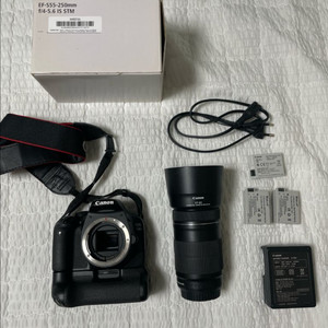 캐논 EOS 550D 망원 풀세트 판매(55-250mm STM 망원 렌즈 + 세로그립) 이미지