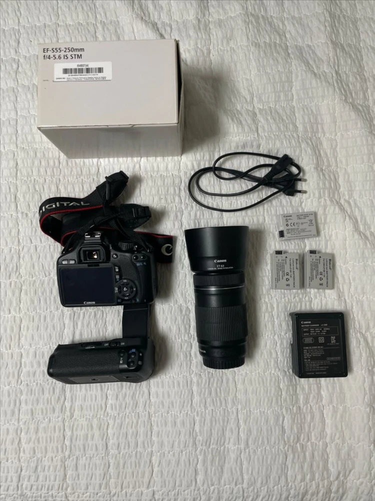 캐논 EOS 550D 망원 풀세트 판매(55-250mm STM 망원 렌즈 + 세로그립) 이미지
