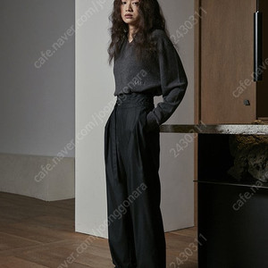 WMM 더블유엠엠 New Nice Pants 블랙 실크 이미지
