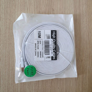 화이트 랜케이블 평면 기가 CAT.7 SSTP 10Gbps 새제품 이미지