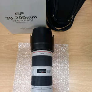 캐논새새아빠백통 캐논70-200iii 깨끗한렌즈 판매합니다 필터포함 이미지