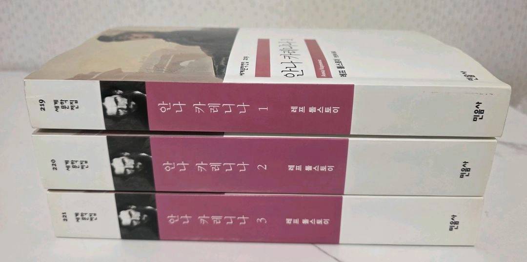 민음사 세계문학전집 안나 카레니나 3권 세트 책 이미지
