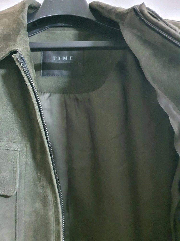타임옴므 스웨이드 자켓 95 카키색 판매합니다 ~~~! 이미지