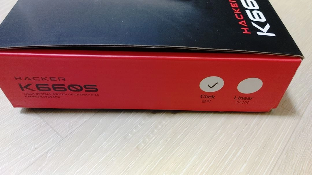 앱코 HACKER K660 S 카일 광축 클릭 +키보드 스킨 이미지
