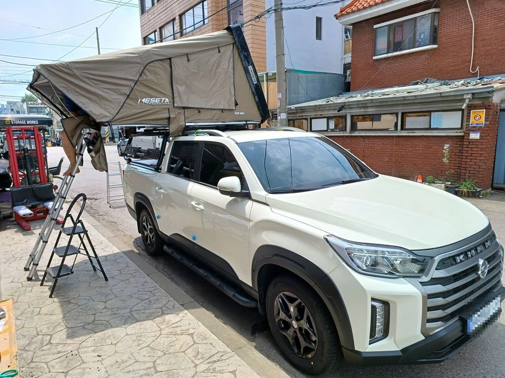 자동차검사 규제 풀림, 지붕위 다락방!아베나키 메세타 힐랜더 트랩오버랜드 루프탑텐트 새제품+가로바+어넥스 초특가 장 이미지
