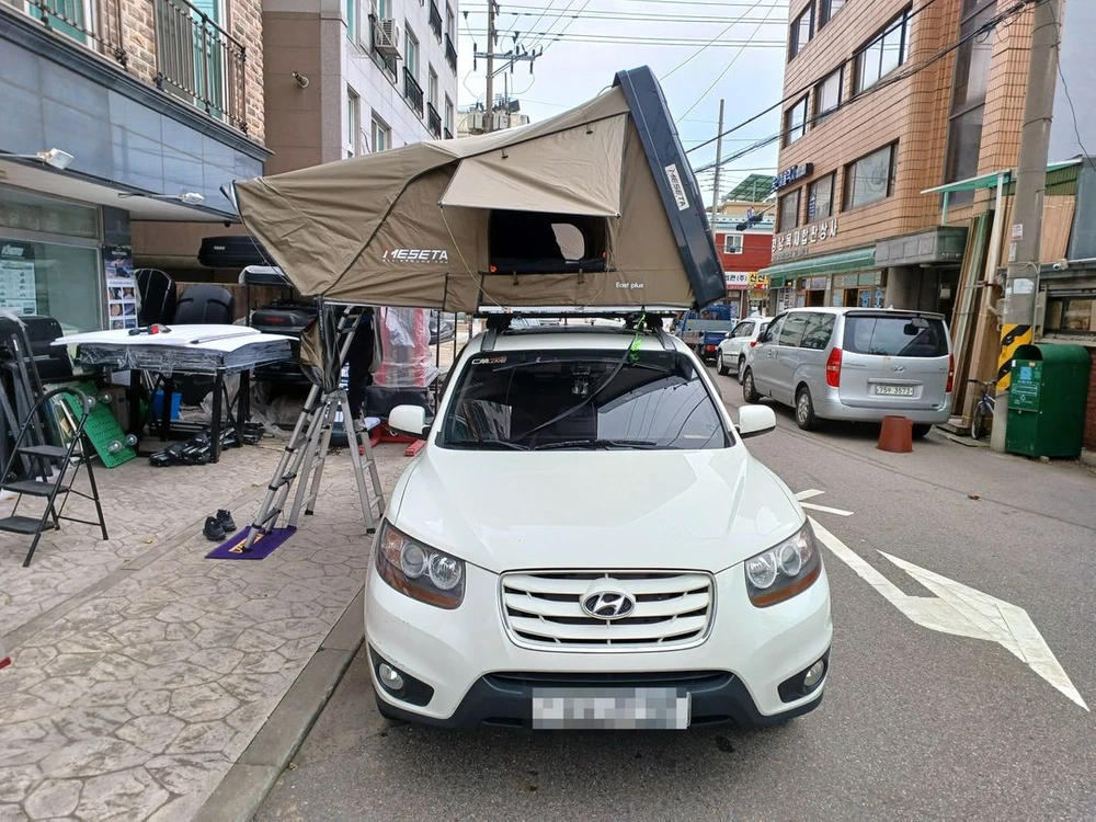 자동차검사 규제 풀림,아베나키 메세타 힐랜더 트랩오버랜드 루프탑텐트 어넥스 가로바 새제품 장착 이미지