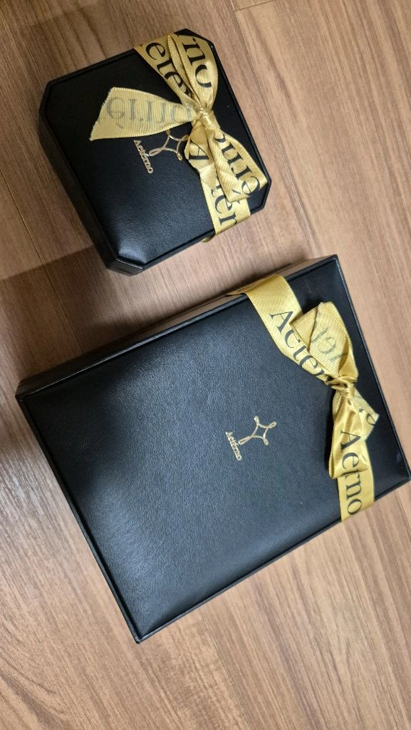 에테르노 14k 골드 진주 다이아 체인 목걸이 이미지