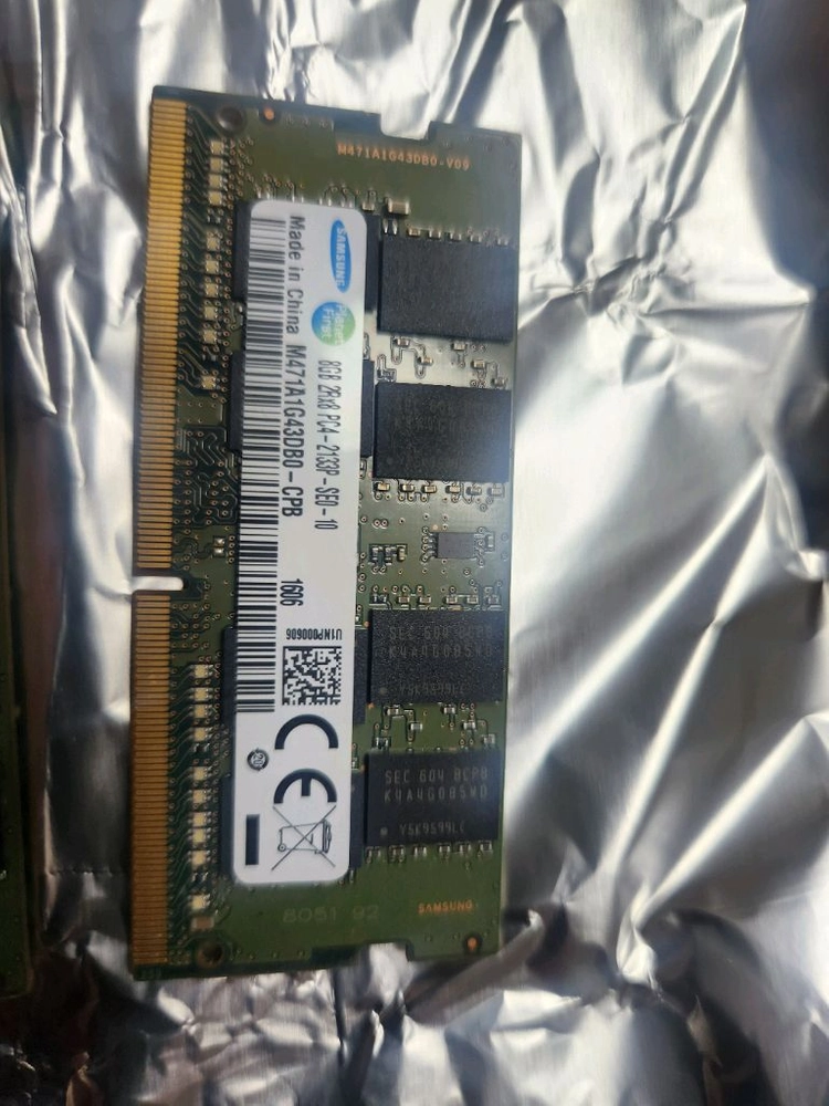 삼성 DDR4 8GB 노트북 램 2개 묶음 이미지
