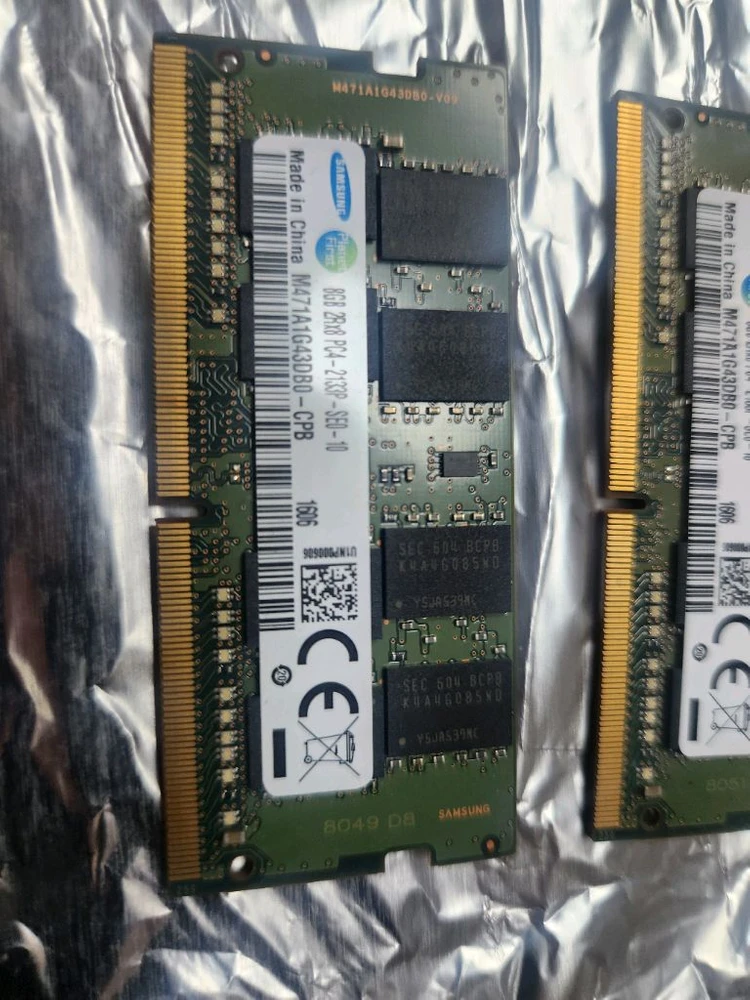 삼성 DDR4 8GB 노트북 램 2개 묶음 이미지