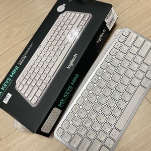 산지 한달된 MX Keys Mini 페일그레이 키보드 이미지
