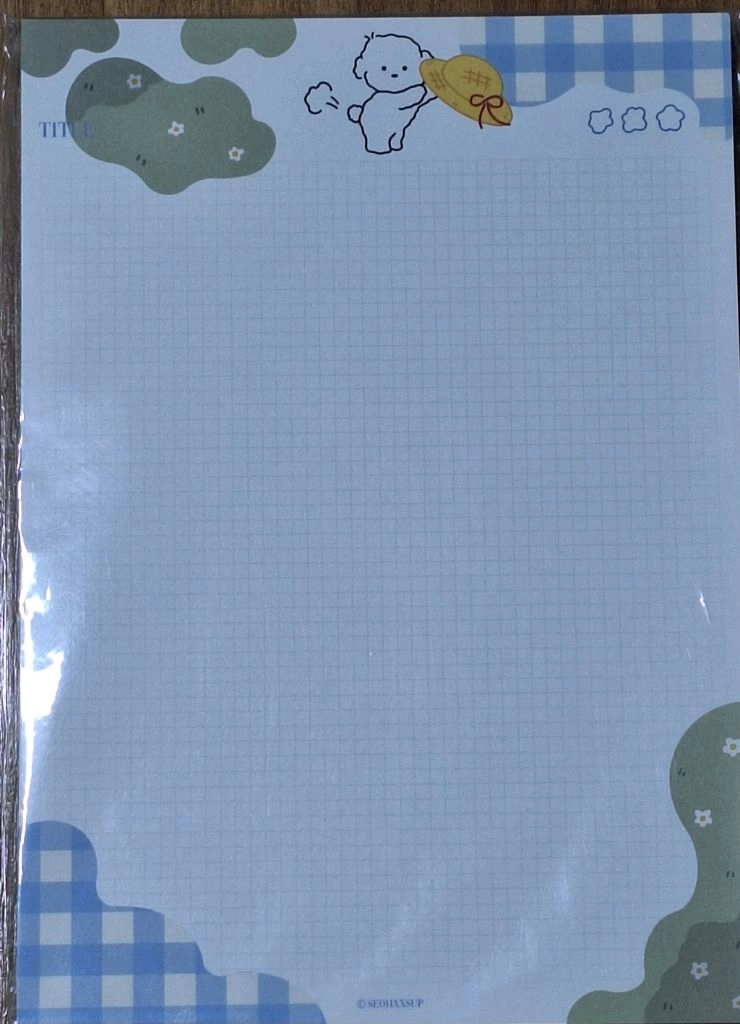 멈무즈 여리상점 노트패드 공책 일괄 이미지