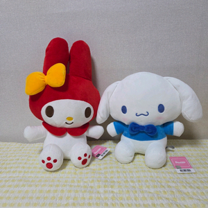[새상품]산리오 비비드 중대형 25~36cm 인형 2종(opp포장 가능)마이멜로디/시나모롤 이미지
