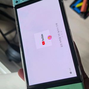 닌텐도 스위치 OLED 동숲조이콘+게임칩7개(포함금액아님) 이미지