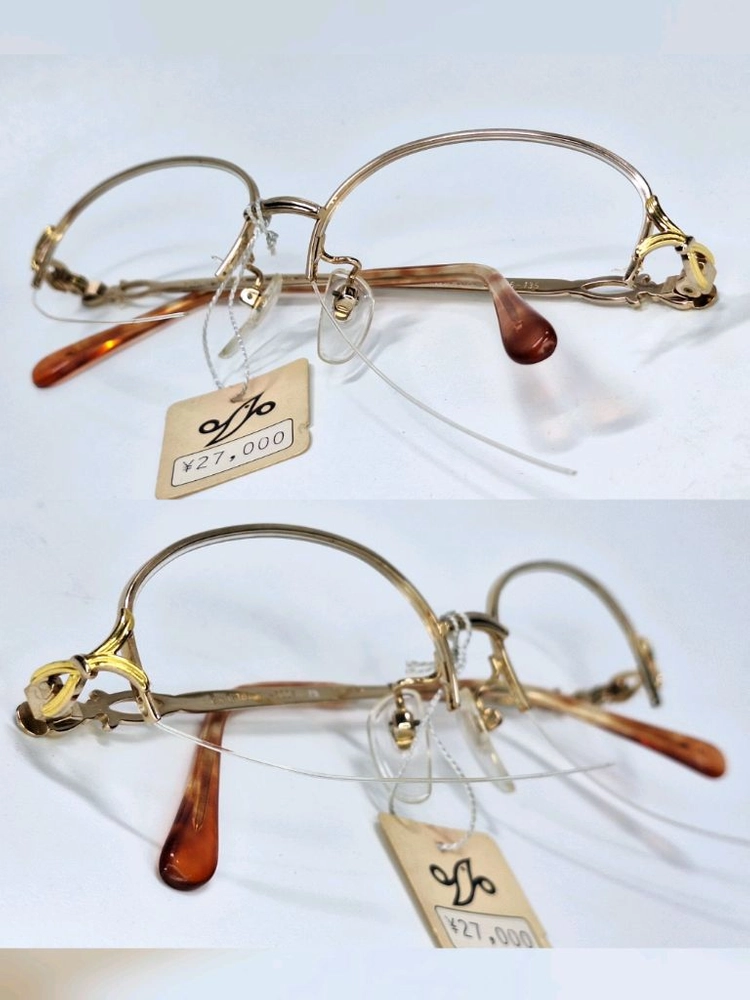 기 라로쉬 Guy Laroche GL-8004 안경테 54mm 티타늄 반무테 일본 빈티지 데드스톡 명품 수입 여성용 이미지