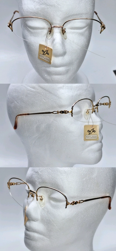 기 라로쉬 Guy Laroche GL-8004 안경테 54mm 티타늄 반무테 일본 빈티지 데드스톡 명품 수입 여성용 이미지