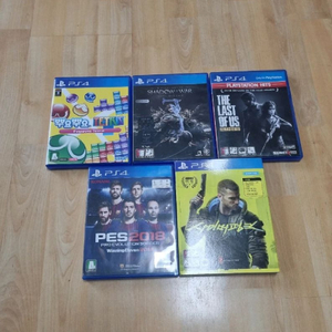 PS4 플스4 게임 CD 5장 일괄 이미지