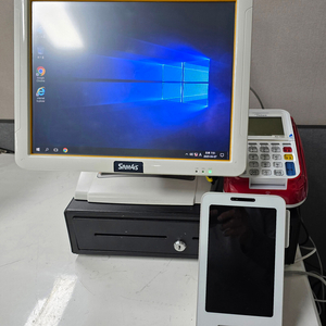 삼포스S-500중고포스기 프로그램포함풀셋트구성 토스프런트 벽걸이POS 이미지