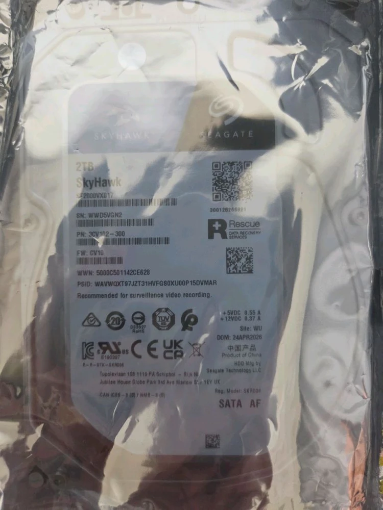 씨게이트 SkyHawk 2TB ST2000VX017 판매합니다 이미지