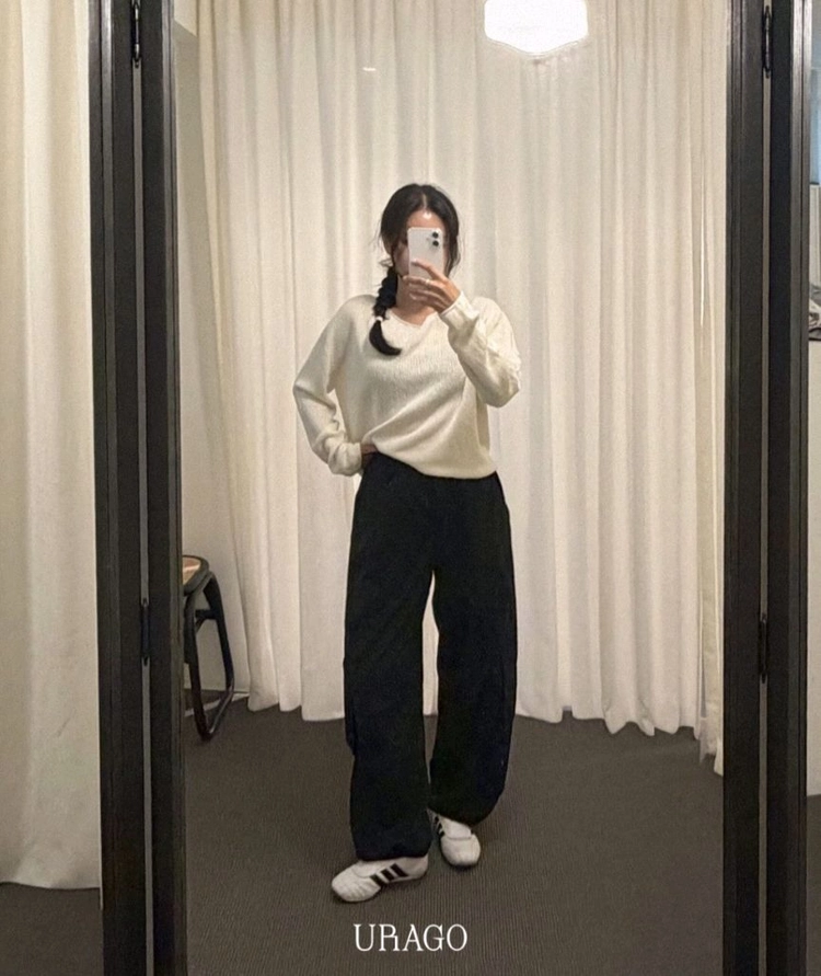 [새제품] 유라고 신상 카고바지 _블랙 이미지