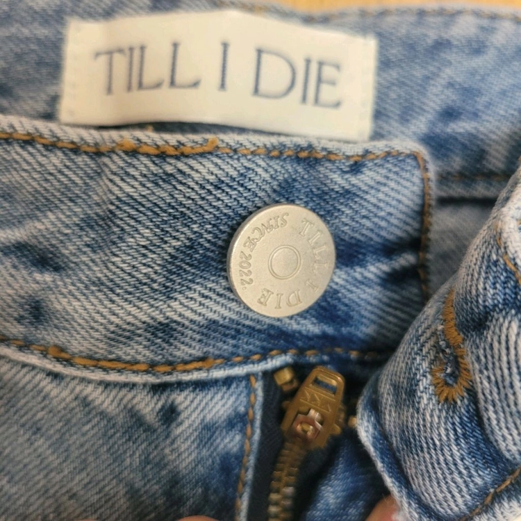 (새제품) TILLIDIE 틸아이다이 스트레이트 데님 팬츠 m 이미지