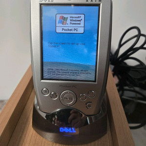 델PDA 윈도우OS Axim X5 포켓PC+무선LAN카드+충전독 이미지