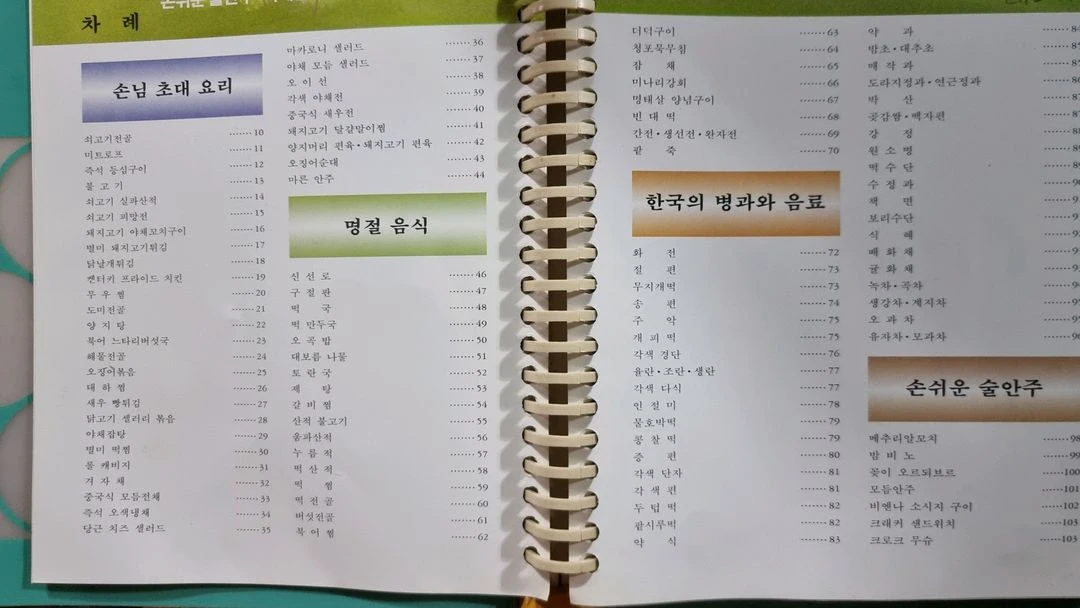 요리책 세트 이미지