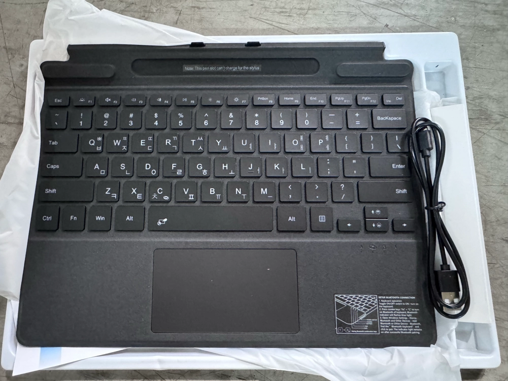 (호환) Surface Pro 8/9/X/10/11 블루투스 키보드 이미지
