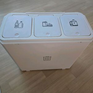 이동식 바퀴 캐리어식 3단 분리수거함 팝니다. 이미지