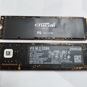 [1개 남음] 마이크론 크루셜 P5 M.2 NVMe SSD 2TB 이미지