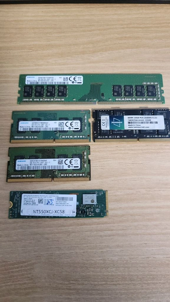 데스크탑램 노트북램 SSD 256G DDR4 4G 8G 16G SSD등 - 안심되는 중고거래