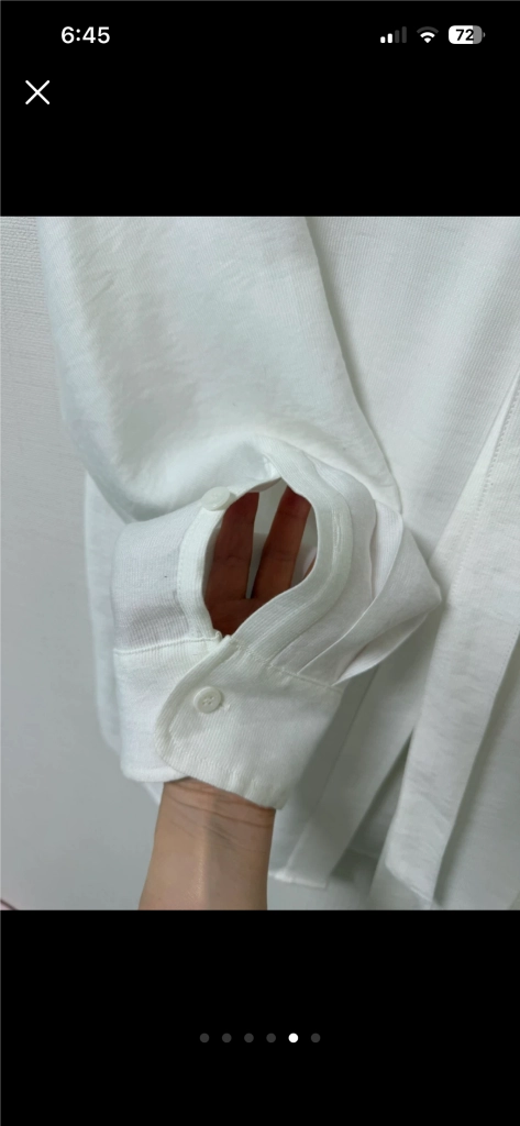 호와스 HOWUS 리본 타이 블라우스 화이트 이미지