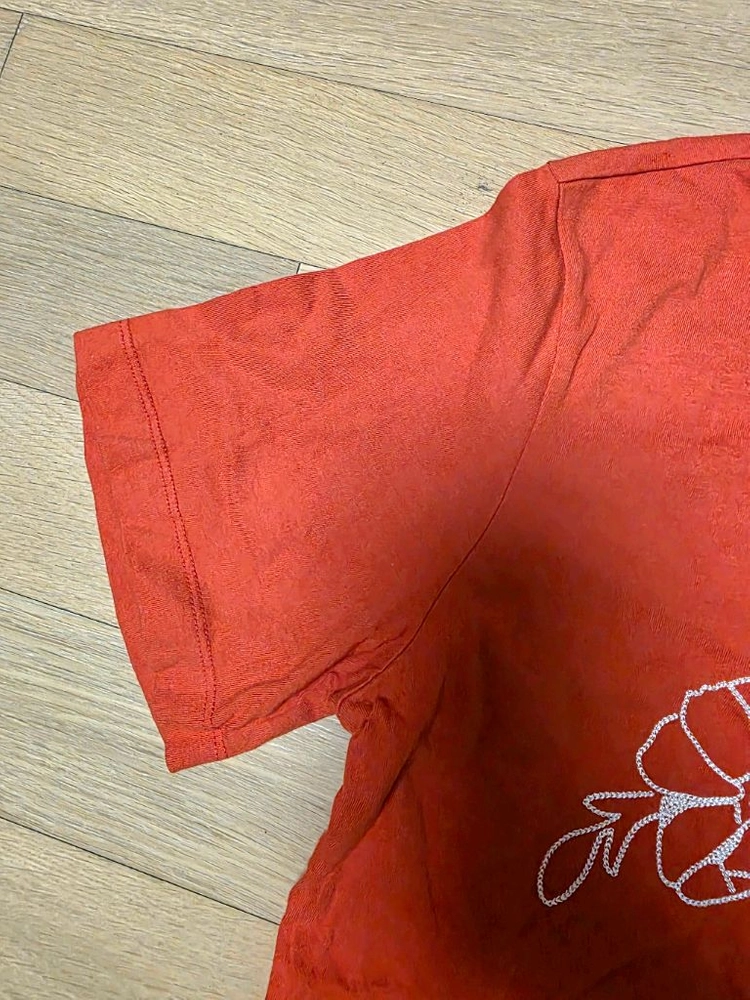 에잇세컨즈 여성 자수 반팔 티셔츠 M 1번착용 이미지