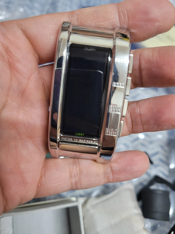 SEIKO ALBA 세이코 알바 퓨쳐웹 은장 본체만(줄없음) W440-X002 센텀롯데정품풀셋(알바웹중가장이쁨비쌈) 이미지