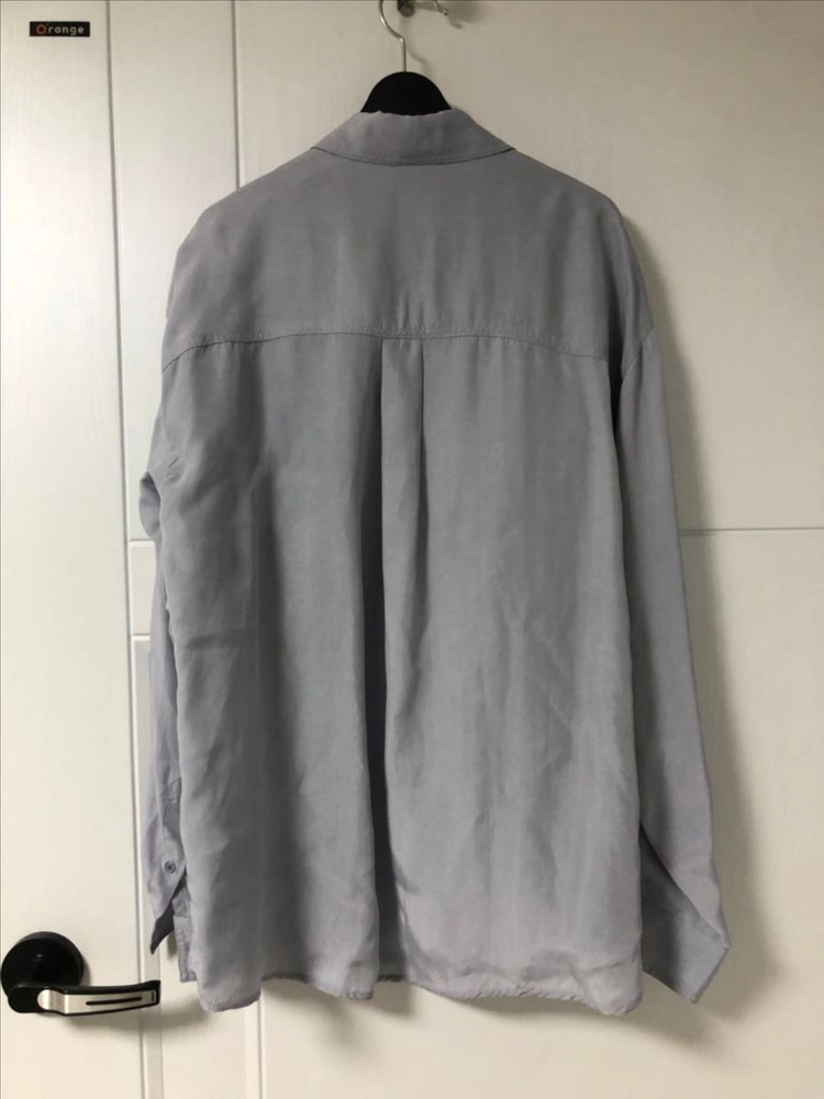 던스트 SILKY SHIRT GREYISH SOFT BLUE 레이온 셔츠 이미지